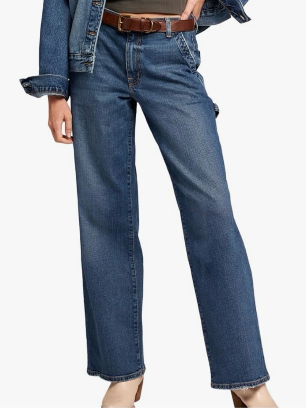 Current/Elliott Womens The Painter Wide Leg Jean NWT Size 25